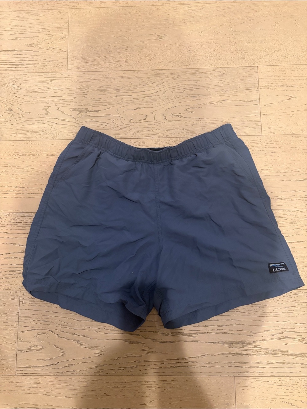L.L. Bean Men's Navy Blue Swim Trunks